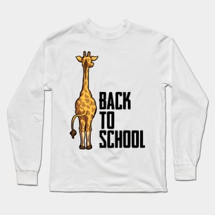 Giraffe - Back To School Long Sleeve T-Shirt